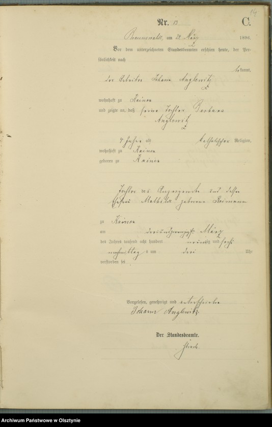 image.from.unit.number "Sterbe-Haupt-Register Nr 1 - 49"