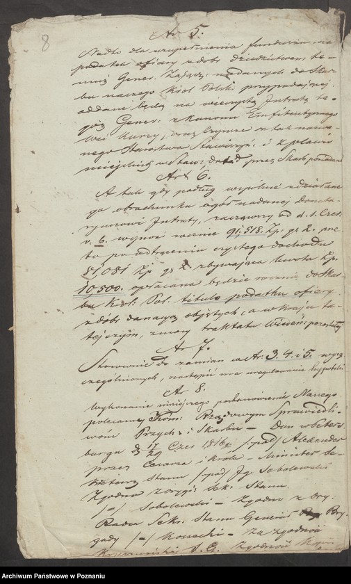 image.from.unit.number "Akta dotyczące testamentu gen. Józefa Zajączka [Kopie i odpisy akt hipotecznych i spadkowych Sekretariatu Stanu Księstwa Warszawskiego i Królestwa Polskiego, Komisji Przychodów i Skarbu oraz Trybunału Cywilnego w Warszawie, z lat 1811-1839, kopia testamentu gen. Zajączka, odpis akt hipotecznych starostwa stawiszyńskiego, korespondencja w sprawie ogłoszenia o sprzedaży dóbr Stawiszyn]"