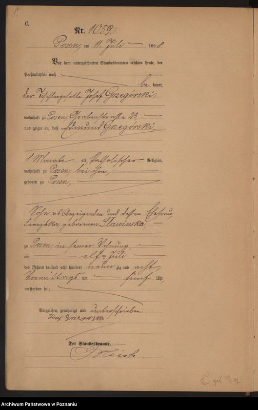 Obraz 11 z jednostki "Księga zgonów t. III"