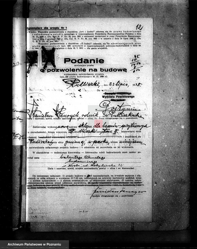 Obraz 16 z jednostki "Majętność Pudliszki St. Fenrycha nr woj. kotła 4804"