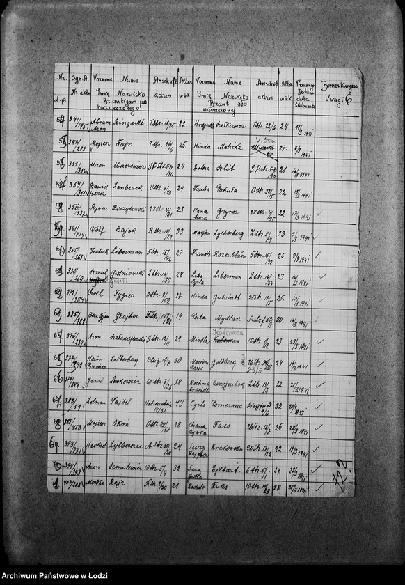 Obraz 9 z jednostki "[Imienne wykazy zaślubionych lub zaręczonych par]"