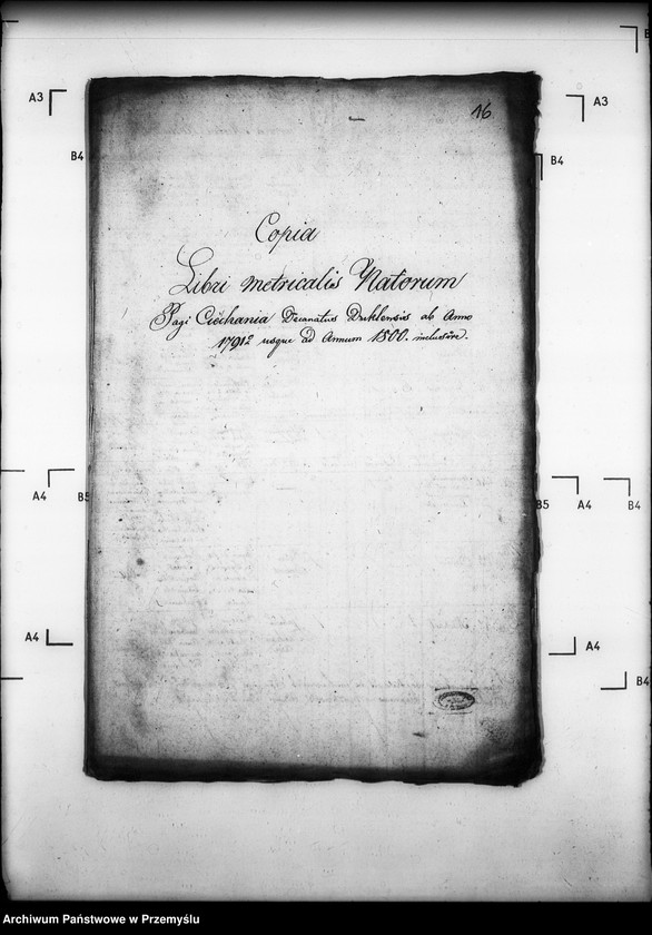 image.from.unit.number "[Kopie ksiąg metrykalnych parafii Ciechania z filiami Żydowskie i Huta Polańska (dekanat Dukla)]"