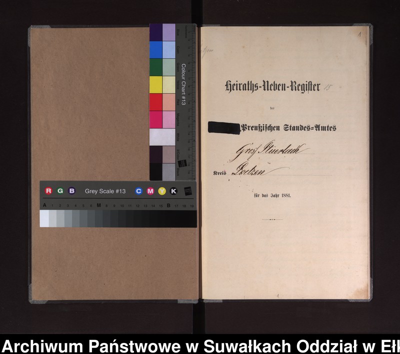 image.from.unit.number "Heiraths-Neben-Register des Preussischen Standes-Amtes Gross Stüerlack Kreis Loetzen"