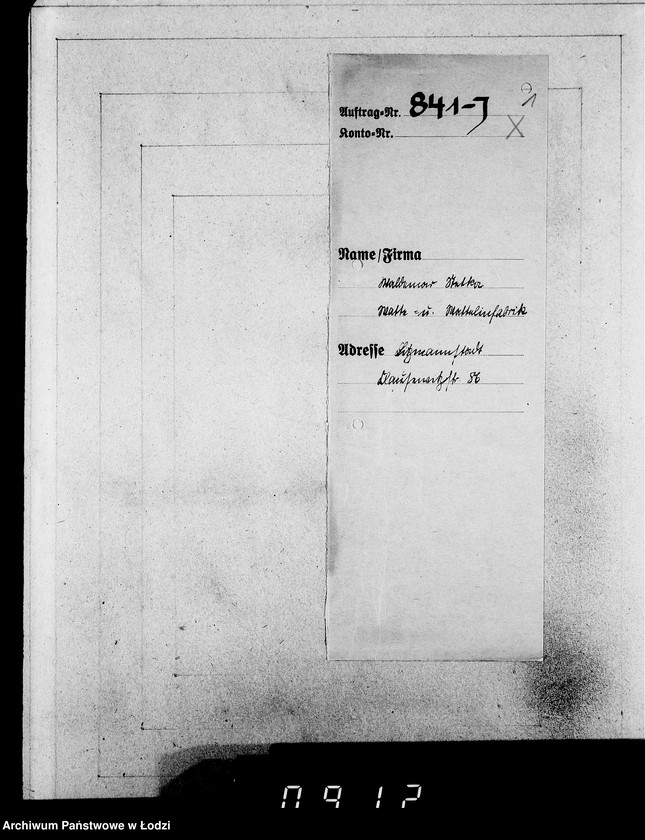 Obraz 5 z jednostki "J.841-860 [Wnioski Żydów z Getta o zwrot należności za prace lub towar wzięty na kredyt]"