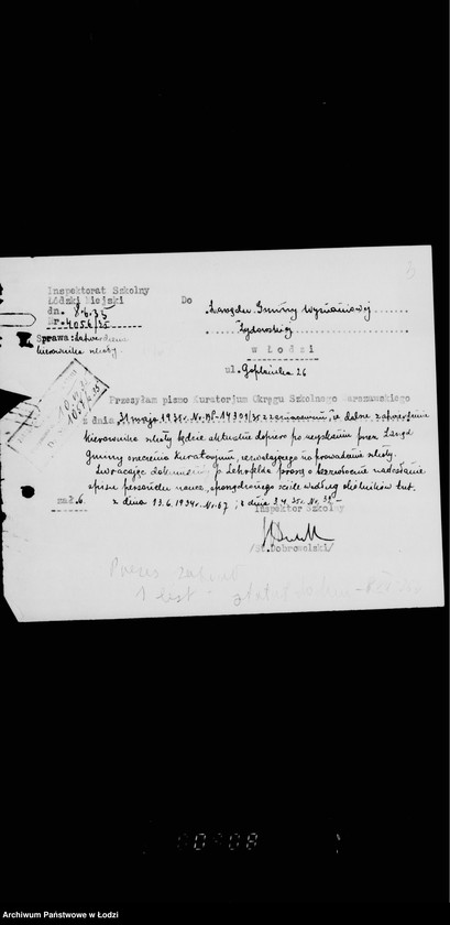 Obraz 7 z jednostki "Sprawy Talmud Tory przy ul. Goplańskiej N. 26"