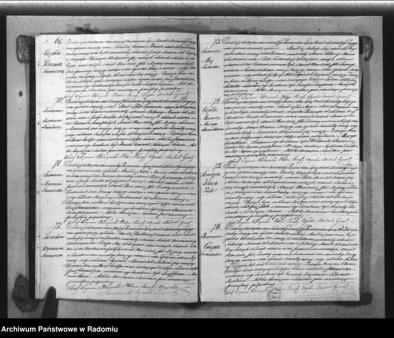 image.from.unit.number "Książka Duplikat Akt Cywilno - Religijnych Parafii Wysoka w powiecie Szydłowieckim Obwodzie Opoczyńskim Gubernij Sandomierskiey na rok 1842 sporządzona"