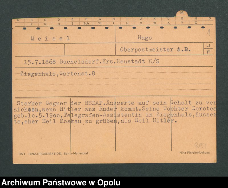 Obraz 3 z jednostki "[Meisel Hugo, ur. 15.7.1868 Buchelsdorf]"