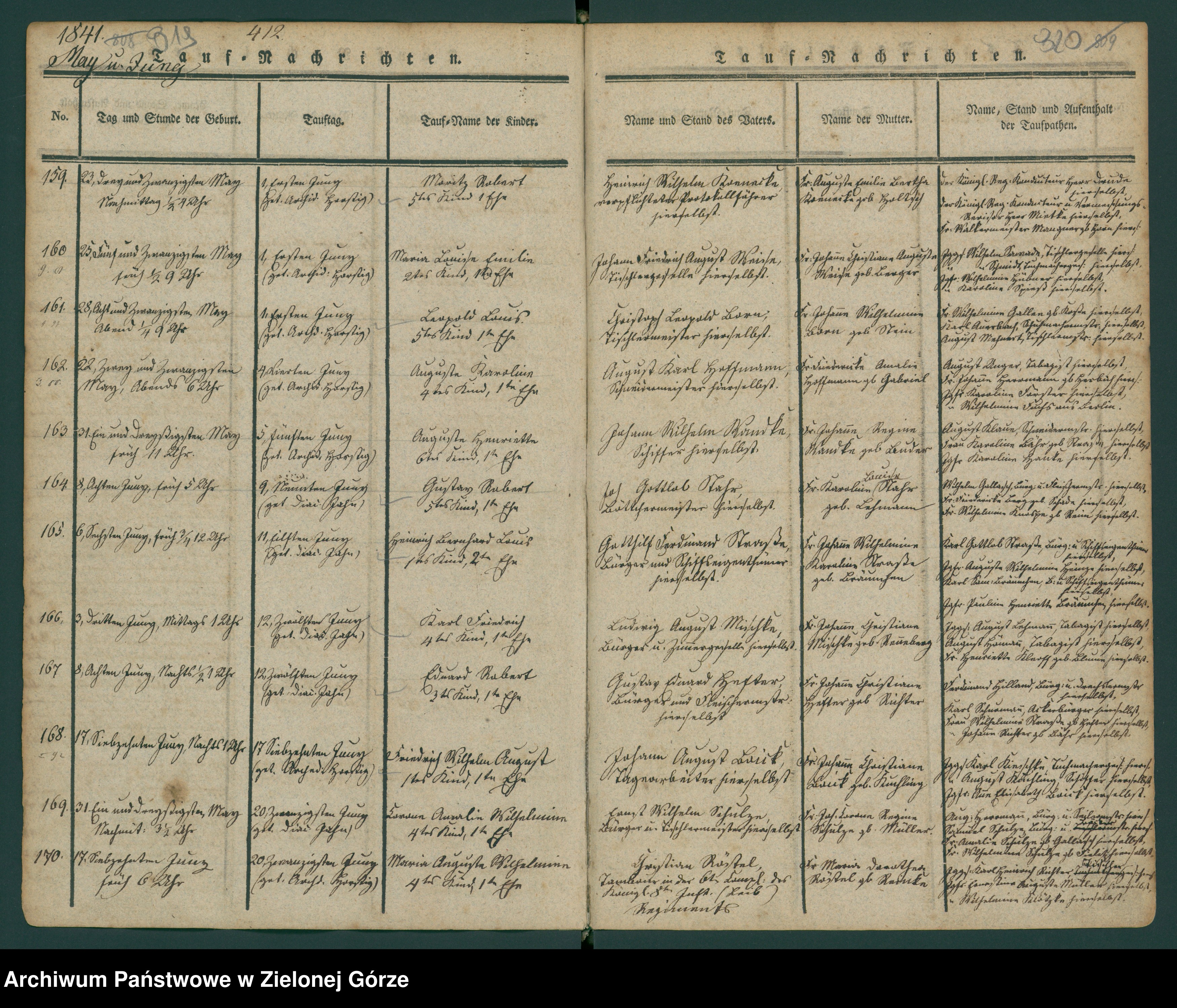 Skan z jednostki: Tauf-Buch der Stadt und Haupt-Kirche zu Guben