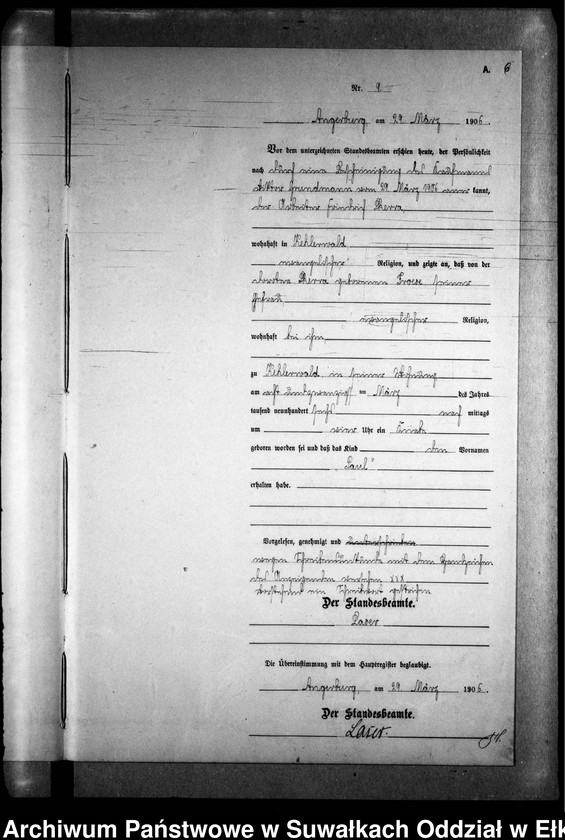 image.from.unit.number "Geburts-Neben-Register des Preussischen Standes-Amtes Kehlen Kreis Angerburg"