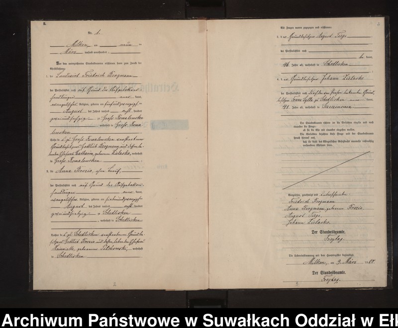 image.from.unit.number "Heiraths-Neben-Register des Preussischen Standes-Amtes Stasswinnen Kreis Lötzen"