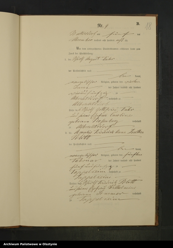 image.from.unit.number "Heiraths-Neben-Register Nr 1 - 11"