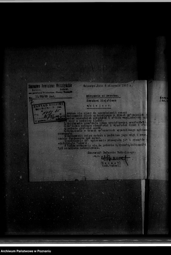 Obraz 11 z jednostki "Zatwierdzenie zakładu przemysłowego /młyna/ Jana Sibilskiego w Wolsztynie"