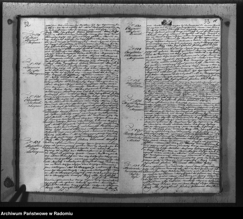 image.from.unit.number "Duplikat urodzonych, zaślubionych i zmarłych w parafii Głowaczew akta w sobie mieszczący za rok 1845"