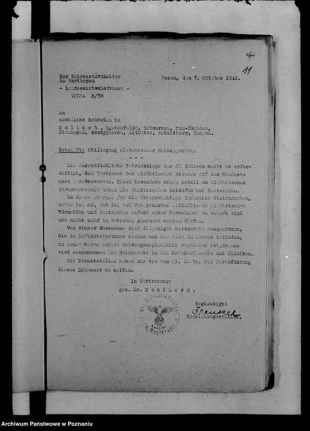 Obraz 15 z jednostki "Runderlasse betr. Wirtschaftsaufbau zwecks Festigung des Deutschtums"