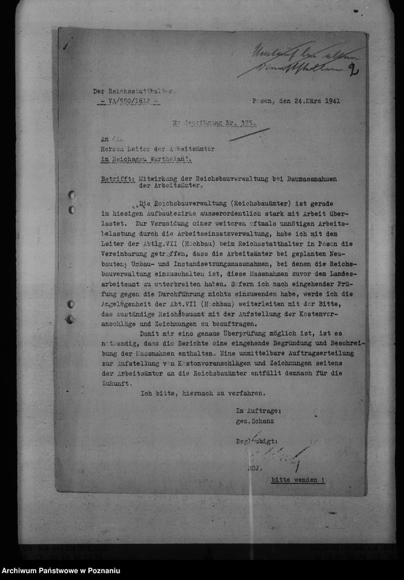 Obraz 6 z jednostki "Unterbringung der Arbeitsämter"