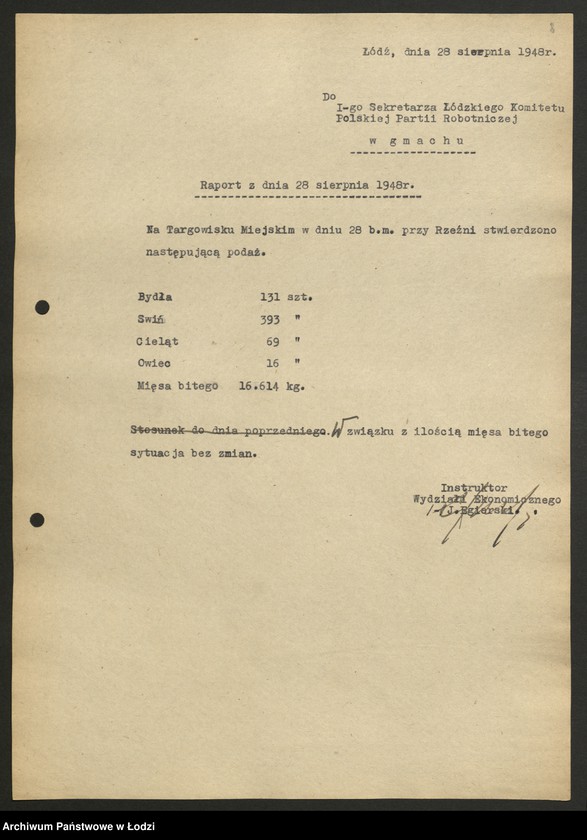 Obraz 9 z jednostki "Dzienne raporty podaży mięsa"