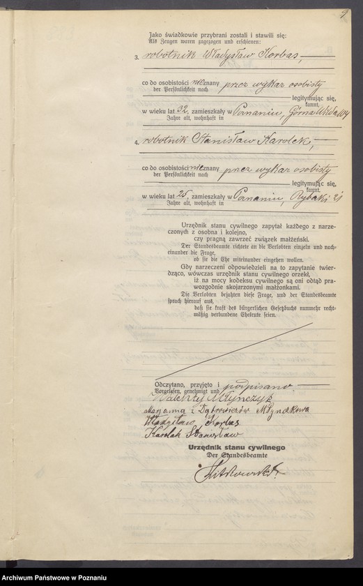 Obraz 11 z jednostki "Księga miejscowa małżeństw tom IV[Rejestr główny małżeństw]"