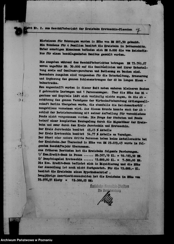 Obraz 11 z jednostki "Kleinbahnen - bilanse i sprawozdania"