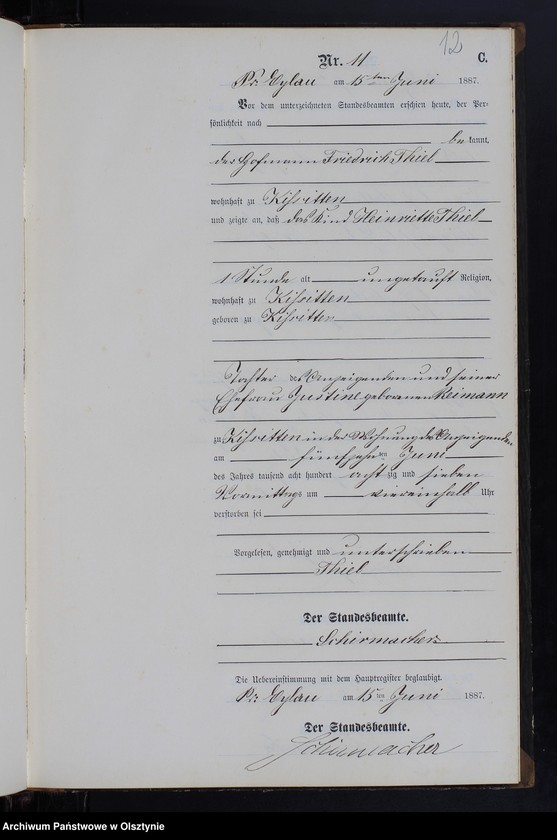 image.from.unit.number "Sterbe-Neben-Register Nr 1 - 25"