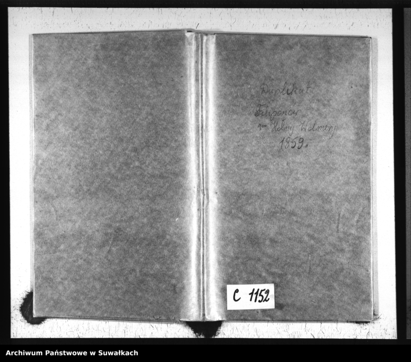 Obraz 2 z jednostki "Duplikat Aktów Zaślubionych, Urodzonych i Zmarłych Filiponów w Gminie Hołny Wolmerowskie na rok 1859"