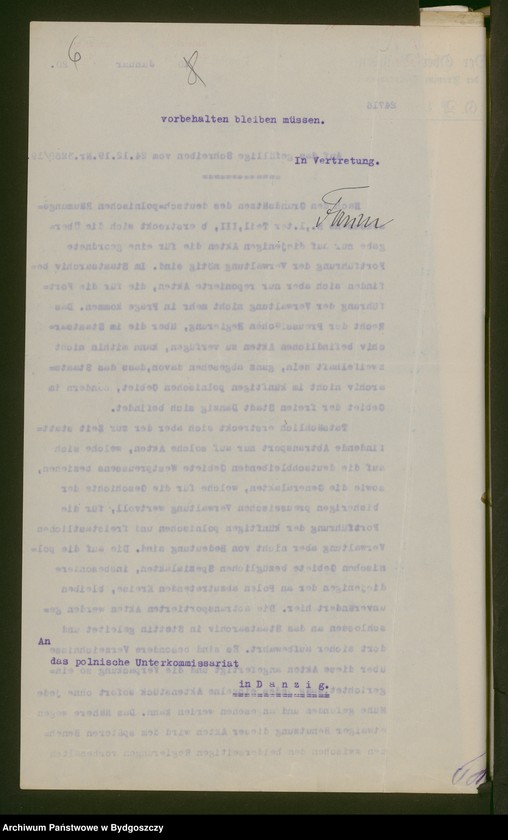 image.from.unit.number "[Korespondencja z nadprezydentem Prowincji Prus Zachodnich]"