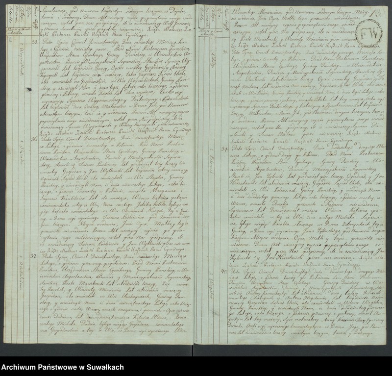 image.from.unit.number "Akta Zeszłych Gminy Puńskiey Od Dnia 1 Stycznia Do Dnia Ostatniego Grudnia 1819 Roku."