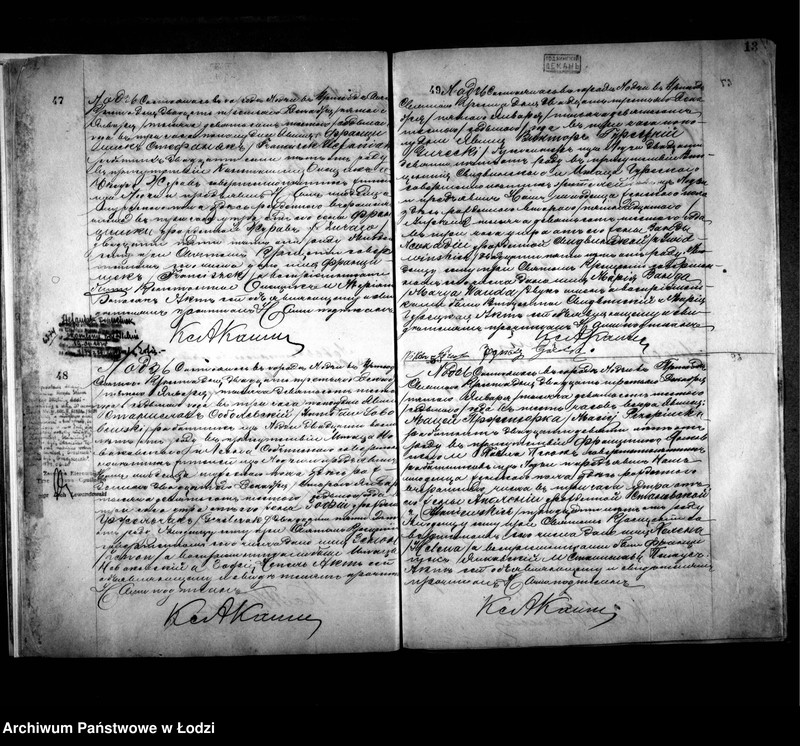 Obraz 18 z jednostki "Akta zbiorowe do akt urodzeń i małżeństw"