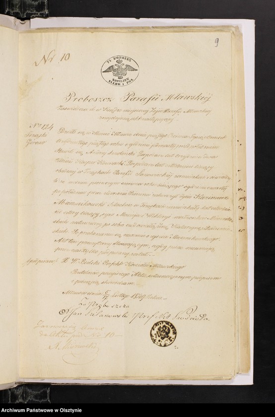 image.from.unit.number "Annexa z Parafij Janowieckiey z roku 1849"
