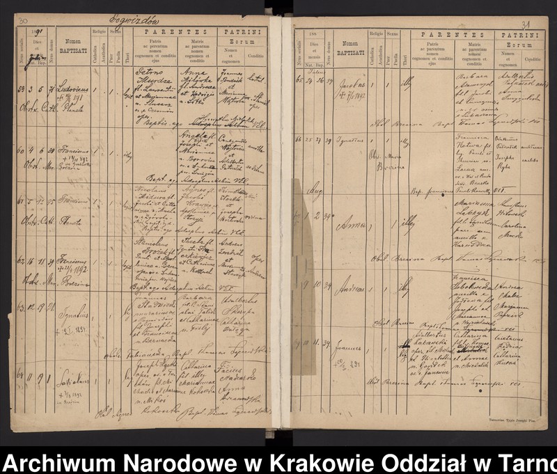 image.from.team "Akta stanu cywilnego Katedralnej Parafii Rzymskokatolickiej w Tarnowie"
