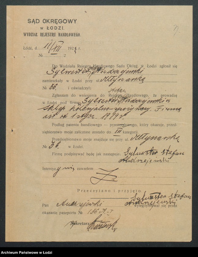 Obraz 5 z jednostki "Sylwester Stefan Andrzejewski- sklep kolonialno-spożywczy"