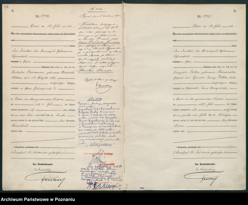 Obraz 9 z jednostki "Księga miejscowa urodzeń tom IV [Rejestr główny urodzeń]"