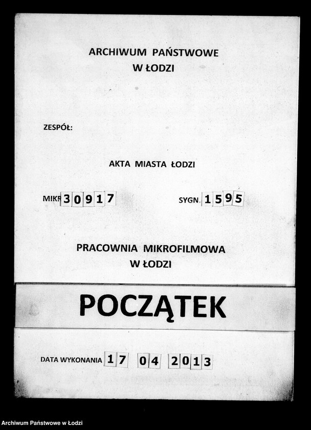 Obraz 1 z jednostki "Akta tyczące się spisu funduszów kościelnych"