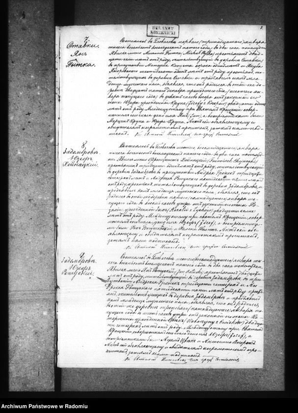 image.from.unit.number "[Duplikat akt urodzonych, zaślubionych i zmarłych parafii Głowaczów za 1885 rok]"