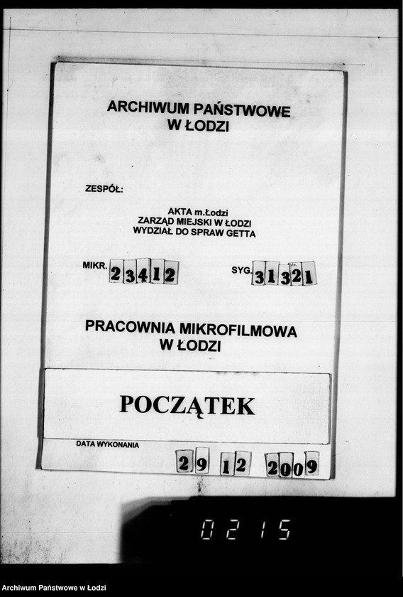 Obraz 1 z jednostki "Warenverwertung an den Ältesten der Juden 4 kompl.Gardinen [oraz konfekcji]"