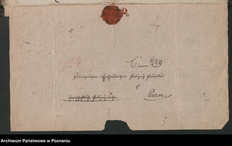 Obraz 12 z jednostki "A. betr. die polizeiliche Beaufsichtigung des polnischen Überläufers Sigismund von Więckowski zu Gembitz"