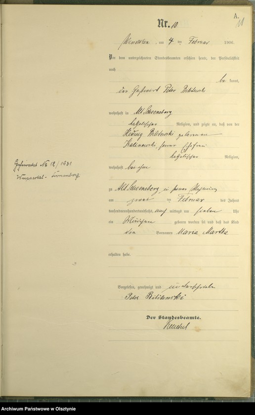 image.from.unit.number "Geburts-Haupt-Register Nr 1 - 95"