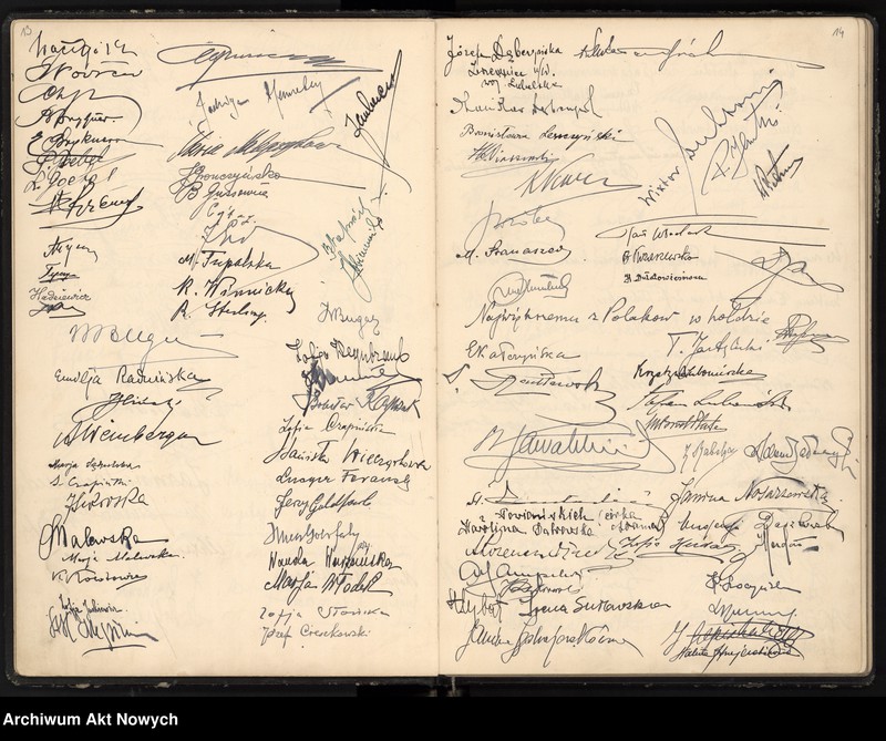 image.from.unit.number "Genialnemu Wirtuozowi Ignacemu Paderewskiemu w hołdzie - widzowie filmu "Sonata Księżycowa". Warszawa, kino "Cassino" 1937 (List dyrekcji kina, album podpisów widzów)"