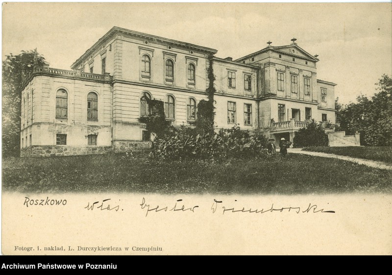 Obraz 1 z jednostki "Roszkowo - pałac Dziembowskich"