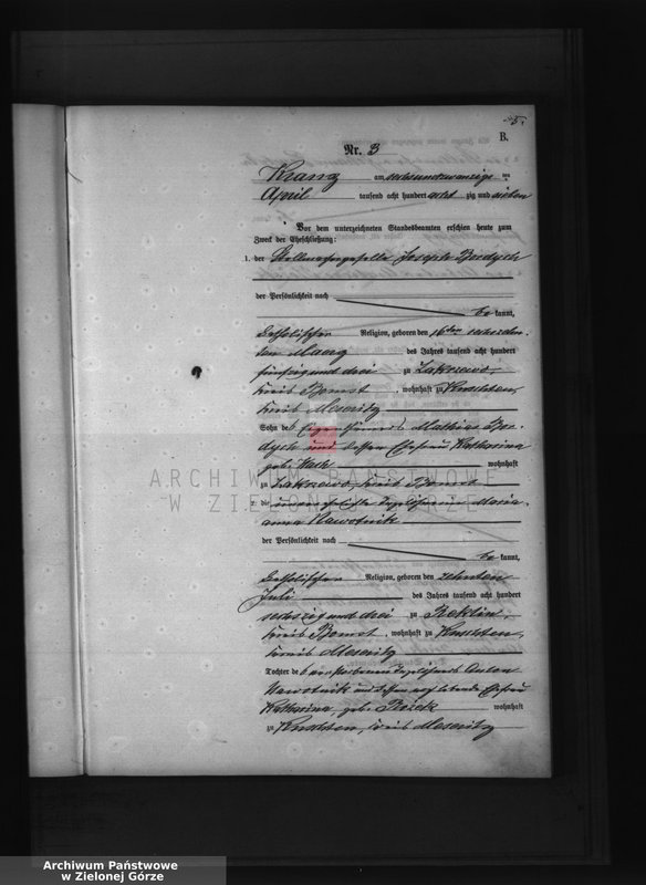Obraz 7 z jednostki "Heirats-Haupt-Register"