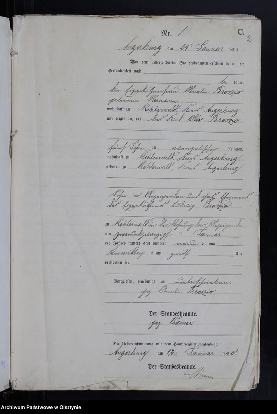 image.from.unit.number "Sterbe-Neben-Register Nr 1 - 20"