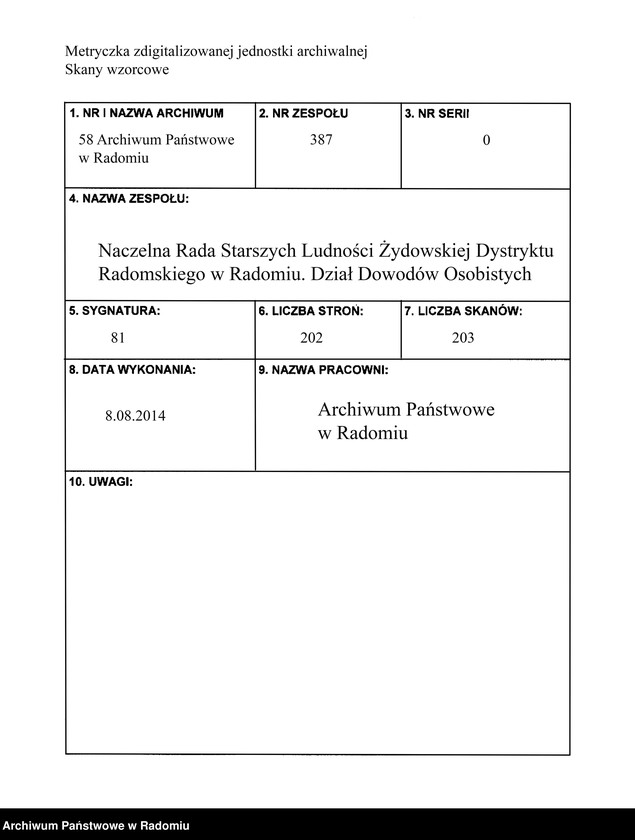 image.from.unit.number "[Wnioski o wydanie dowodów osobistych oraz nie odebrane dowody Malcmacher - Małach Łaja]"