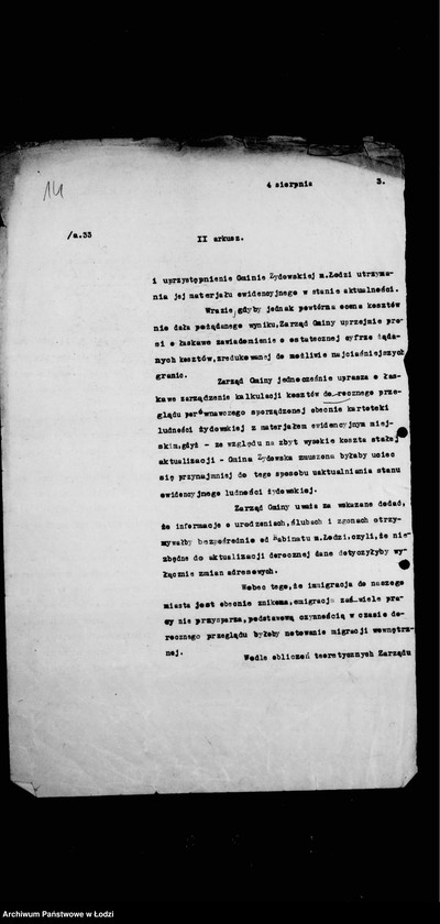 Obraz 19 z jednostki "Ewidencja ludności żydowskiej"