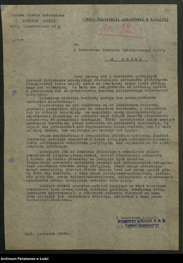 Obraz 10 z jednostki "Instrukcje i okólniki Wydziału"