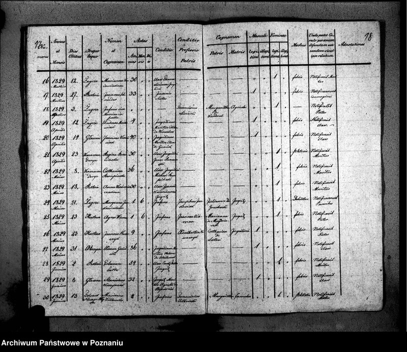 Obraz 14 z jednostki "Duplikat libri baptisatorum, copulatorum, mortuorum"