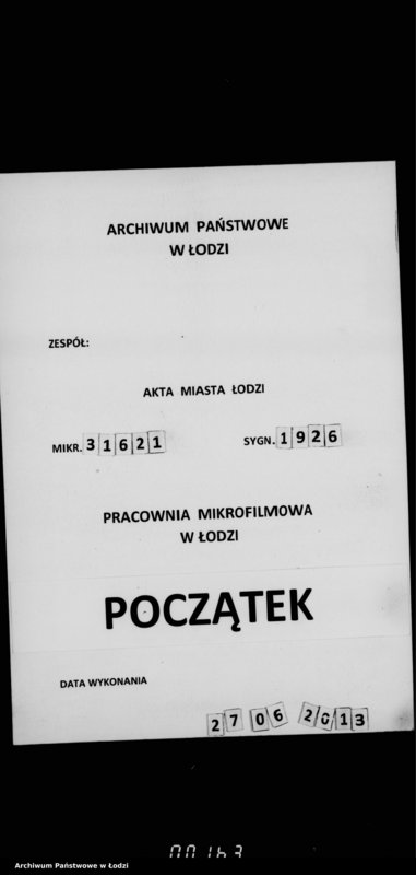 Obraz 1 z jednostki "Akta tyczące się spisu wojskowego"