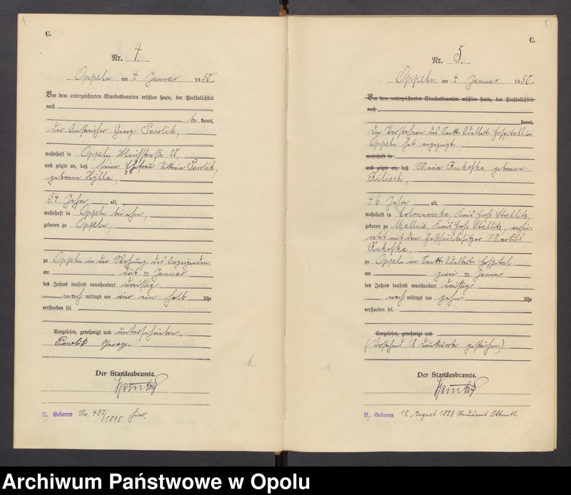 Obraz 6 z jednostki "[Rejestr zgonów] 1930 Tom I Nr 1-423"