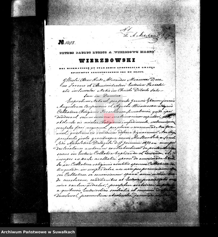 image.from.unit.number "Dokumenty k aktam braksočetanija Suvalskago Prichoda za 1874 god"