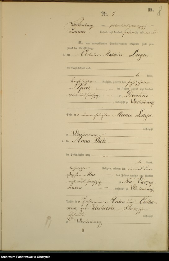 image.from.unit.number "Heiraths-Haupt-Register Nr 1 - 45"