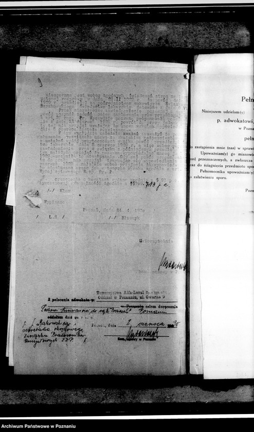 Obraz 13 z jednostki "Związek Pracowników Umysłowych - sprawa sporna L. Szuman c/a Tow. Alfa-Laval - spółka z o.o.- akta procesowe"