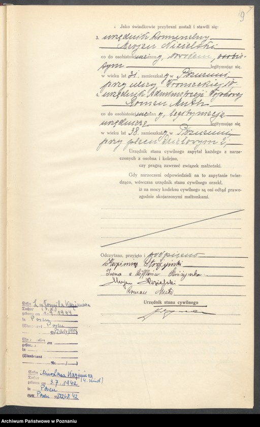 Obraz 11 z jednostki "Księga miejscowa małżeństw tom IV [Rejestr główny małżeństw]"